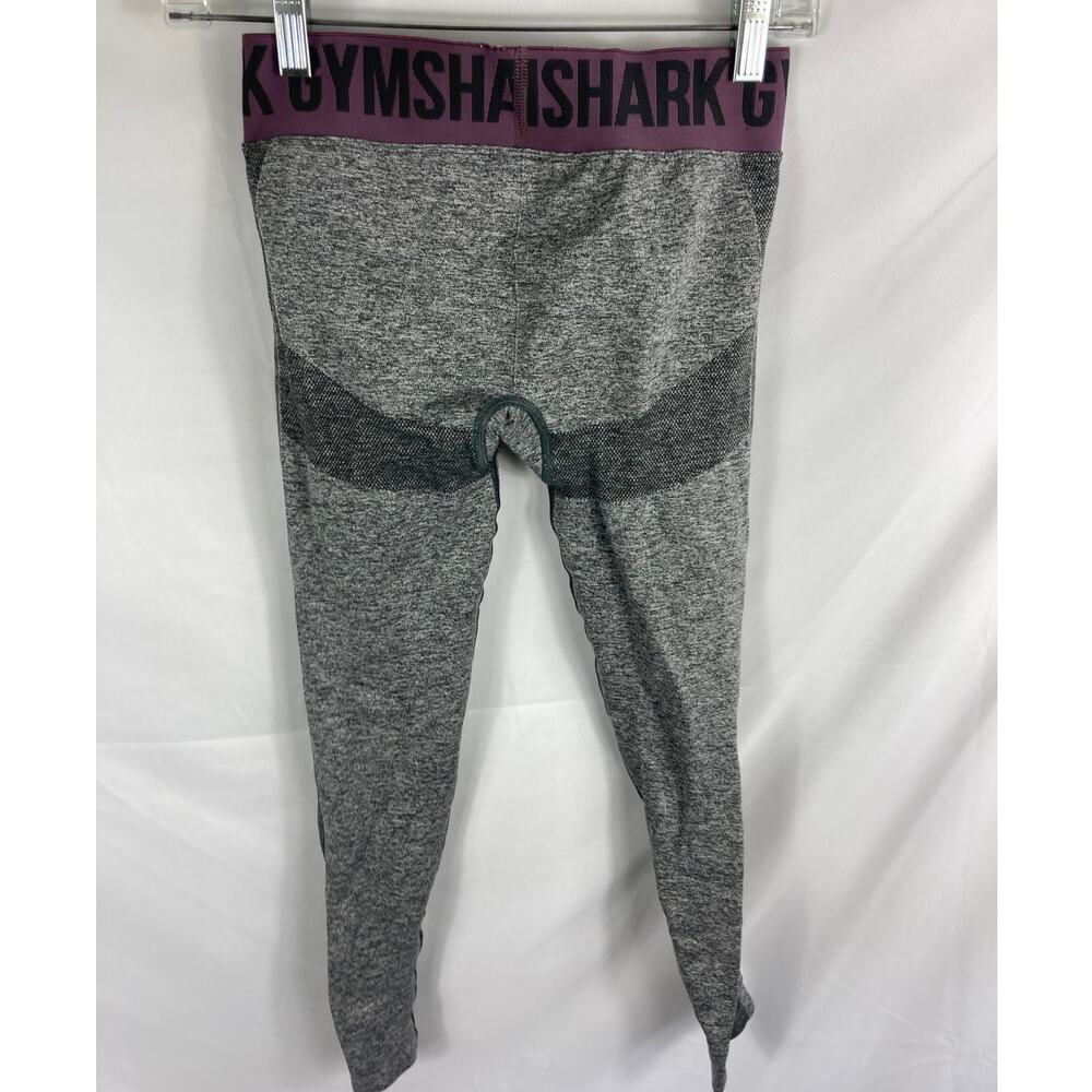 Gymshark Two Toned Purple Waistband Leggings Size Small - Picture 4 of 4
